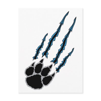 Bear Paw Rip Post Cards by alternateworlds