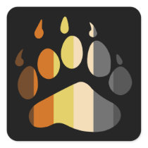 Bear Paw Stripe Sticker