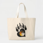 Bear Pride Heart Paw Bag