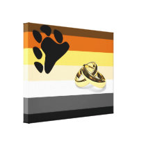 Bear Pride Marriage on Canvas