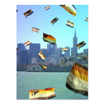 Bear Pride Over San Francisco Post Cards