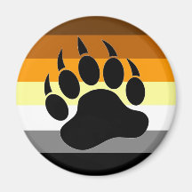Bear Pride Paw Fridge Magnet