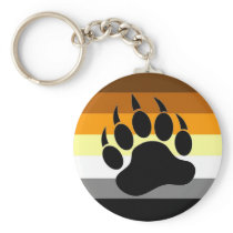 Bear Pride Paw Keychain