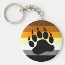 Bear Pride Paw Keychain