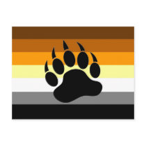 Bear Pride Paw Post Cards
