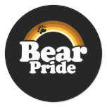 Bear Pride Round Stickers