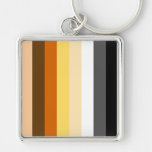 Bear Pride Stripes Key Chain