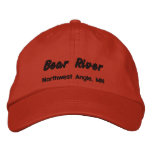 Bear River Embroidered Hat - black lettering