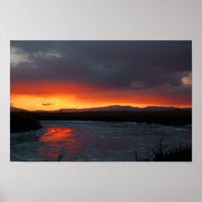 Bear River Sunset Poster by Freese