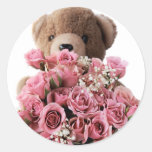 bear roses big stickers