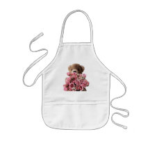 bear roses childrens apron