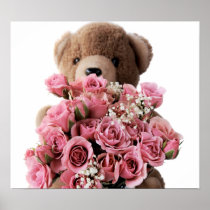 bear roses small poster