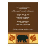 BEAR Rustic Lodge style 5x7 Party Invitation invitations