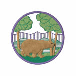 Bear Scene embroidered shirts
