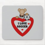 Bear Soccer Referee Tshirts and Gifts Mouse Pad