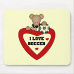 Bear Soccer Referee Tshirts and Gifts Mouse Pad