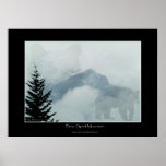 Bear Spirit Mountain Photo Art Poster