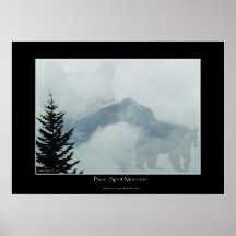 Bear Spirit Mountain Photo Art Poster