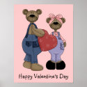 Bear Sweethearts Customisable Print/Sign