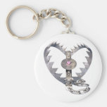 Bear Trap Heart Key Chain
