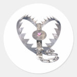 Bear Trap Heart Sticker