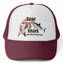 Bear vs. Shark. Who will win? you decide. Hat