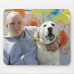 Bear - White Labrador -3 Mousepad