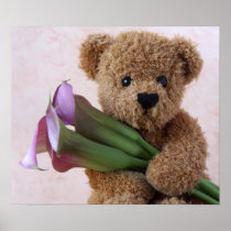 bear with calla lilies small print