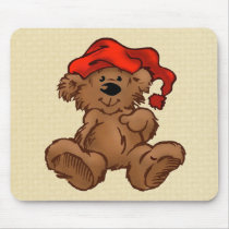 Bear with Hat Mousepads