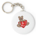 Bear with Heart Be Mine keychains