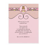 Bear With Pink Cupcake Diamonds Postcard