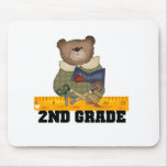 Bear with Ruler 2nd Grade Mouse Pad
