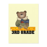 Bear With Ruler 3rd Grade Tshirts and Gifts Postcards