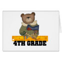 Bear with Ruler 4th Grade cards