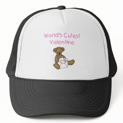 Bear World's Cutest Valentine Mesh Hat by valentinesday