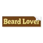 Beard Lover Funny Fuzzy Letters Template Blond Bumper Sticker