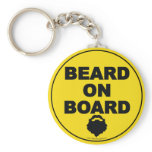 Beard on Board Keychain