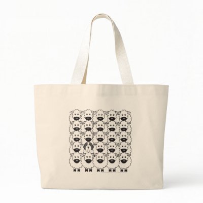 Bearded Collie in the Sheep Bag by khocker