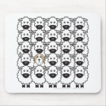Bearded Collie in the Sheep Mouse Mat