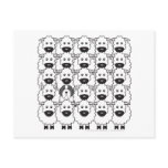 Bearded Collie in the Sheep Postcards