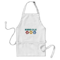 BEARDED COLLIE MOM Paw Print Apron