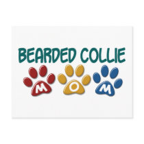 BEARDED COLLIE MOM Paw Print