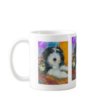 Bearded Collie Puppy Coffee Mugs