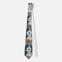 Bearded Collie Puppy Necktie