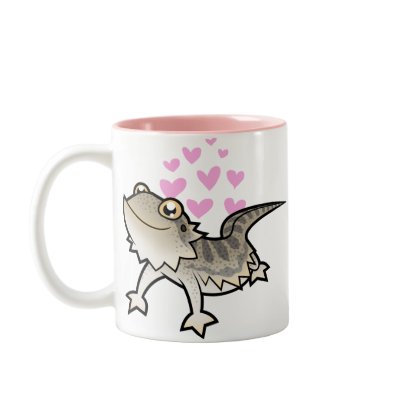 Bearded Dragon / Rankin Dragon Love Mug by CartoonizeMyPet