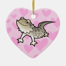 Bearded Dragon / Rankin Dragon Love Christmas Ornaments