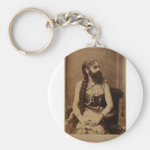 Bearded Lady Key Chains