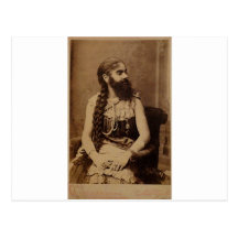 Bearded Lady Postcards