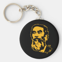 Bearded Saddam Hussein Portrait Key Chains