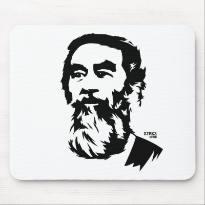 Bearded Saddam Hussein Portrait Mousepad by strk3